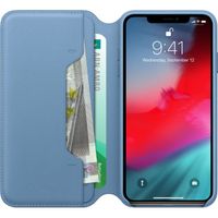 Apple Étui de télephone portefeuille Leather Folio Apple iPhone Xs Max - Cape Cod Blue