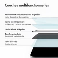 Accezz Protection d'écran en verre trempé avec filtre de confidentialité + Applicateur Apple iPhone 17 Pro
