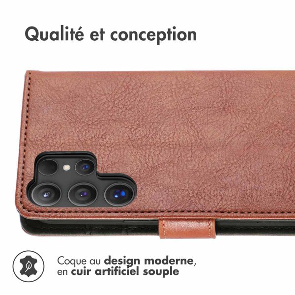 imoshion Étui de télephone portefeuille de luxe Samsung Galaxy S25 Ultra - Marron