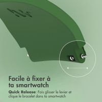 imoshion Bracelet en silicone flexible  - Connexion universelle 22 mm - Vert foncé