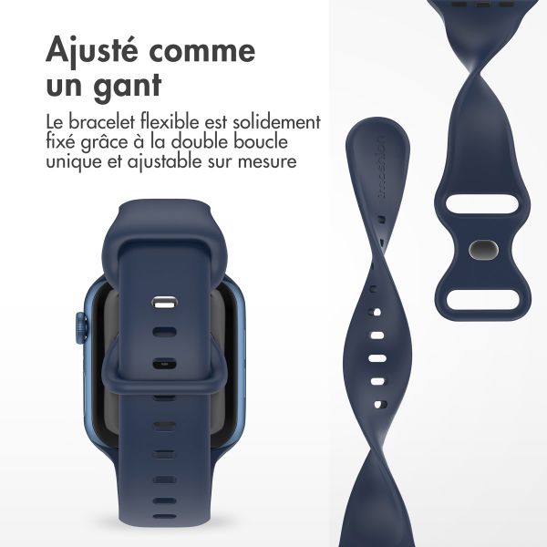 imoshion Bracelet en silicone⁺ Apple Watch | 44/45/46/49 mm - Taille M/L - Midnight