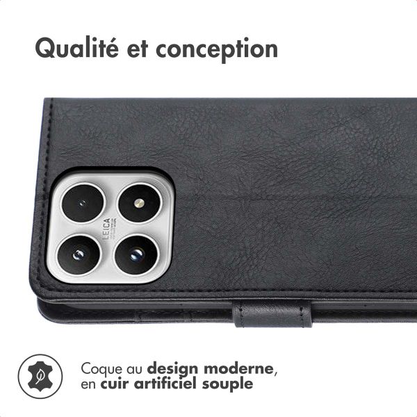imoshion Étui de télephone portefeuille de luxe Xiaomi 17 - Noir