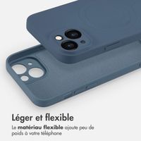 imoshion Coque Couleur avec MagSafe Apple iPhone 14 - Bleu foncé