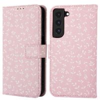 imoshion Étui de télephone portefeuille Design Samsung Galaxy S22 - Pink Bazaar Flowers