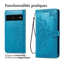 imoshion Etui de télephone Mandala Google Pixel 7 Pro - Turquoise