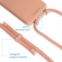 imoshion Coque de couleur avec cordon amovible Apple iPhone 12 (Pro) - Peach