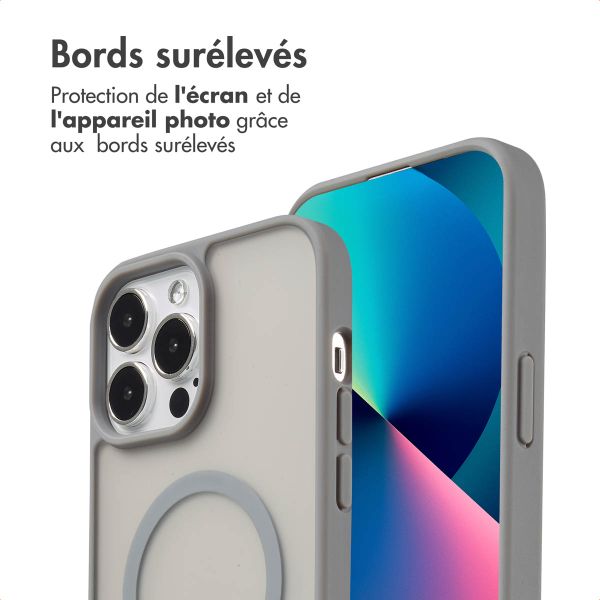 imoshion Coque Color Guard avec MagSafe Apple iPhone 13 Pro Max - Gris