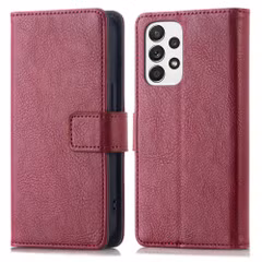 imoshion Étui de télephone portefeuille de luxe Samsung Galaxy A52(s) (5G/4G) - Bordeaux