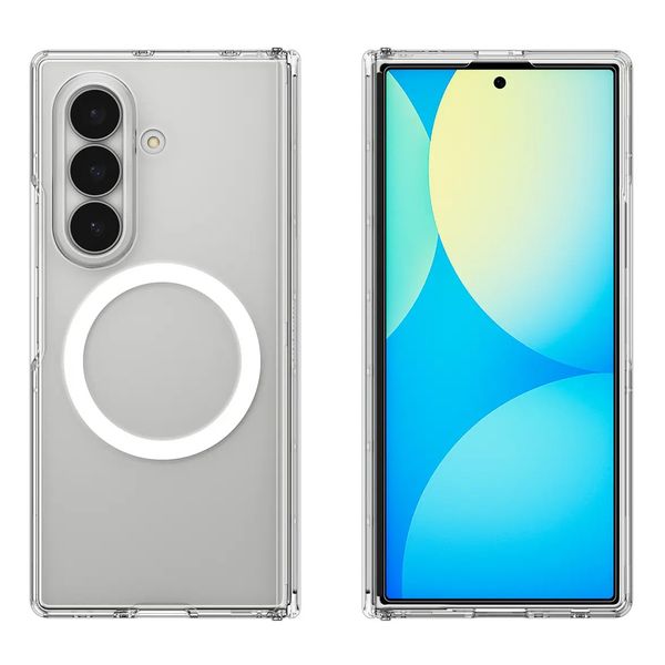 Spigen Coque Ultra Hybrid Pro MagFit Samsung Galaxy Z Fold 8 - Clear / White