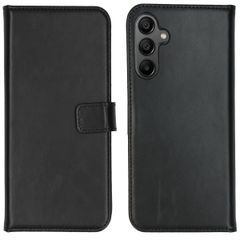 Selencia Étui portefeuille en cuir véritable Samsung Galaxy A15 (5G/4G) - Noir