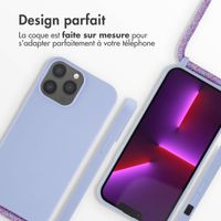 imoshion Coque en silicone avec cordon Apple iPhone 13 Pro Max - Violet