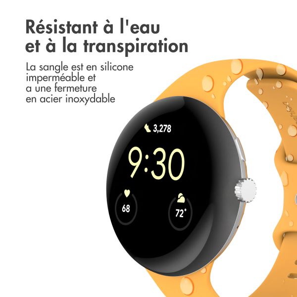 imoshion Bracelet en silicone⁺ Google Pixel Watch 3 / 4 (45 mm) - Taille S - Jaune