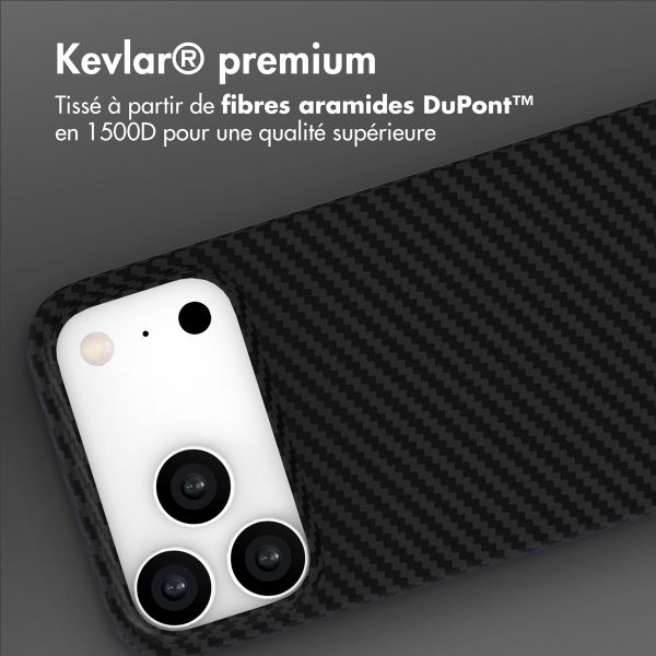 Accezz Coque Kevlar® MagSafe Apple iPhone 17 Pro - Noir