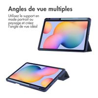 imoshion Coque tablette rigide Trifold Samsung Galaxy Tab S6 Lite (2020/2022/2024)  - Bleu foncé