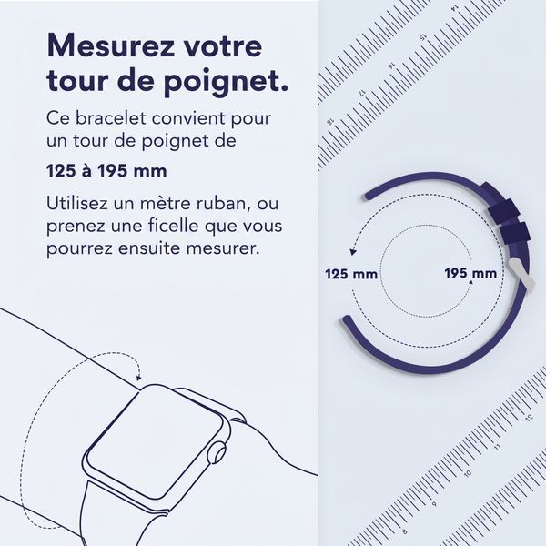 Apple Bracelet en nylon tressé Apple Watch | 38/40/41/42 mm - White Pearl