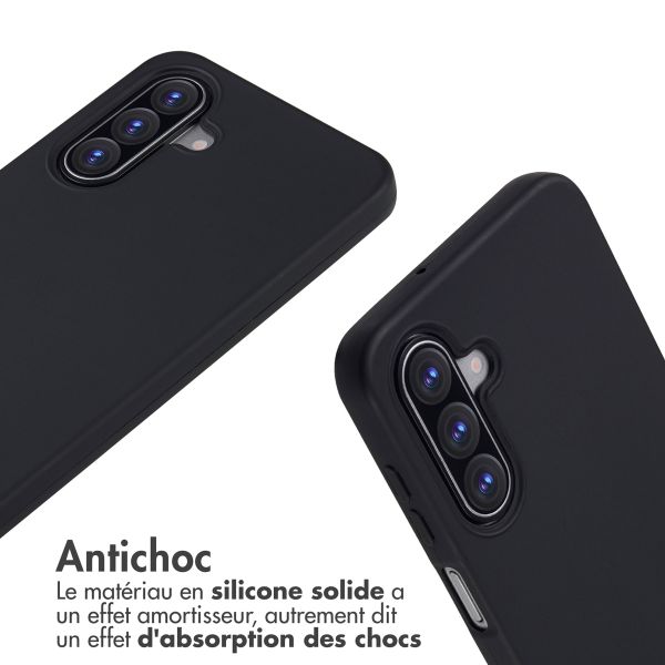 imoshion Coque en silicone avec cordon Samsung Galaxy A17 (5G) / (4G) - Noir