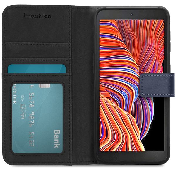 imoshion Étui de télephone portefeuille de luxe Samsung Galaxy Xcover 5 - Bleu foncé