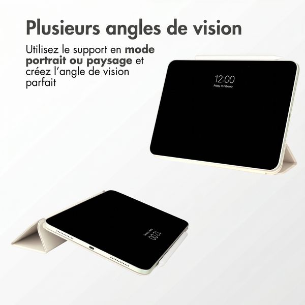 imoshion Magnetic etui de téléphone portefeuille Apple iPad 11 (2025) 11 pouces A16 / iPad 10 (2022) 10.9 pouces - Beige
