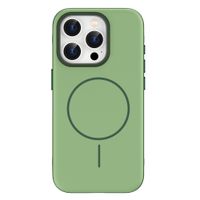 imoshion Coque arrière Color avec Thin MagSafe Ring Apple iPhone 15 Pro - Vert foncé