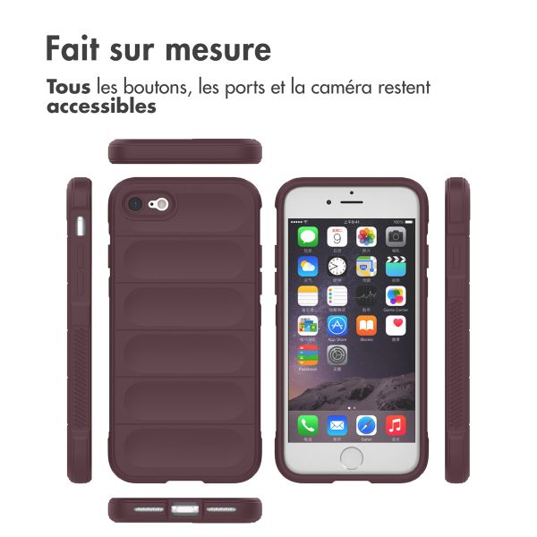 imoshion EasyGrip Backcover Apple iPhone SE (2022 / 2020) / 8 / 7 - Aubergine