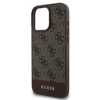 Guess Coque arrière Bottom Stripe 4G Apple iPhone 16 Pro Max - Marron