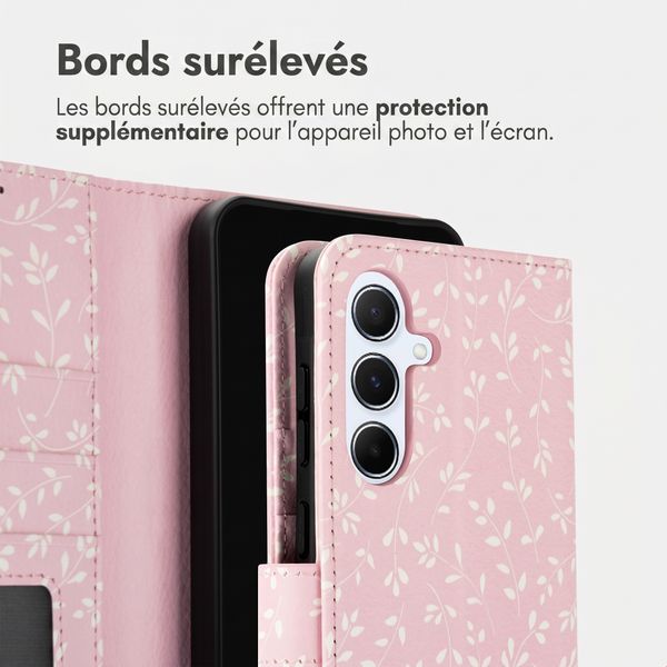 imoshion Étui de télephone portefeuille Design Samsung Galaxy A56 - Pink Bazaar Flowers