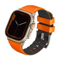 Uniq Bracelet Linus AiroSoft™ en silicone Apple Watch | 44/45/46/49 mm - Volt Orange