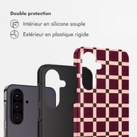 Selencia Coque arrière Vivid Samsung Galaxy A37 (5G) - Check This Burgundy