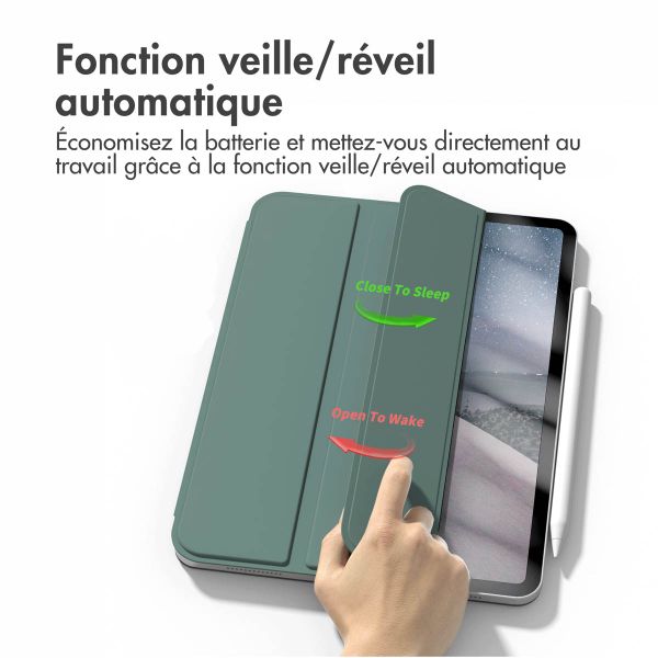 imoshion Magnetic etui de téléphone portefeuille Apple iPad Air 13 pouces (2026) M4 / (2025) M3 / (2024) M2 - Vert foncé