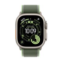Apple Bracelet Trail Loop Apple Watch | 44/45/46/49 mm - Taille M/L - Neon / Green Natural Titanium