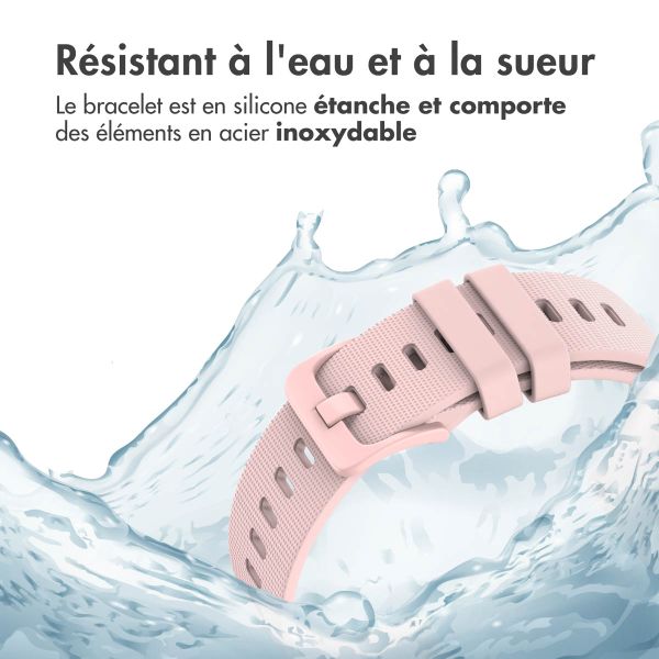 imoshion Bracelet sport en silicone avec boucle Samsung Galaxy Watch 7 40/44 mm - Rose