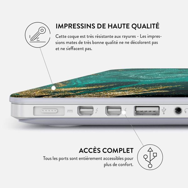 Burga Coque Rigide Apple MacBook Pro 14 pouces (2021 / 2023 M3 chip / 2024 M4 chip / 2025 M5 chip) - Emerald Pool