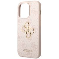 Guess Coque 4G Metal Logo Backcover Apple iPhone 14 Pro Max - Rose