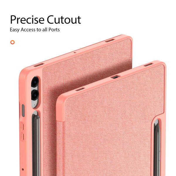 Dux Ducis Coque tablette Domo Samsung Galaxy Tab S10 Plus / Tab S9 FE Plus / Tab S9 Plus - Rose