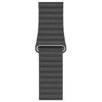 Apple Bracelet Leather Loop Apple Watch | 44/45/46/49 mm - Taille M - Noir