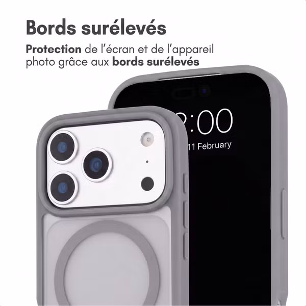 imoshion Coque Color Guard avec MagSafe Apple iPhone 18 Pro / 17 Pro - Gris