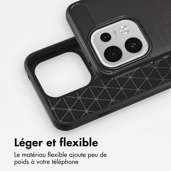 imoshion Coque Brushed Oppo Reno 16 F - Noir