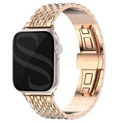 Selencia Bracelet dragon en acier Apple Watch | 38/40/41/42 mm - Rose Doré