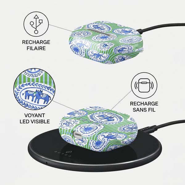 Burga Coque rigide  Apple AirPods 3 - Taverna