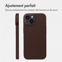 imoshion Coque arrière Texture Apple iPhone 14 / 13 - Marron foncé