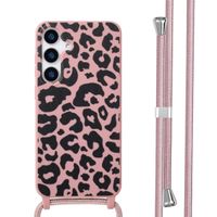 imoshion Coque design en silicone avec cordon Samsung Galaxy S25 Plus - Animal Pink