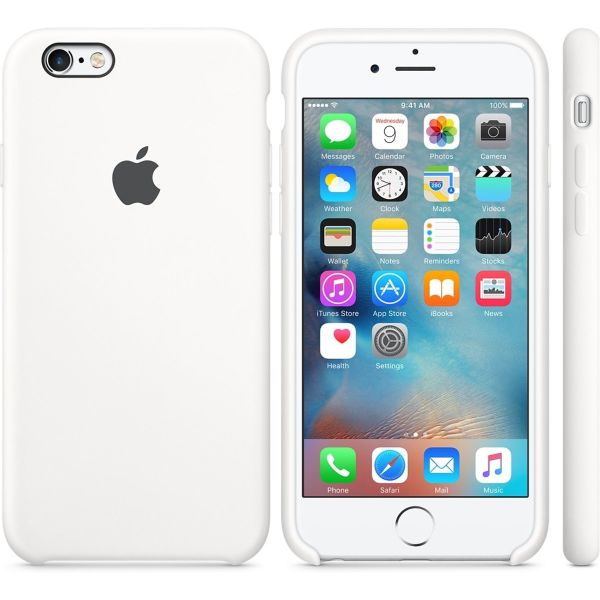 Apple Coque en silicone Apple iPhone 6 / 6s - White