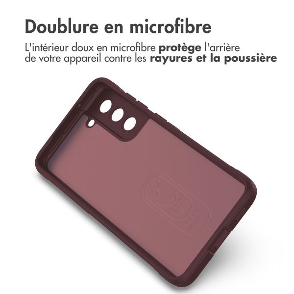 imoshion EasyGrip Backcover Samsung Galaxy S21 FE - Aubergine