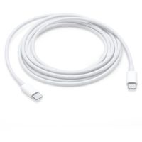 Apple Adaptateur secteur USB-C d'origine 20 watts + câble de recharge USB-C vers USB-C d'origine - 2 mètres - Blanc