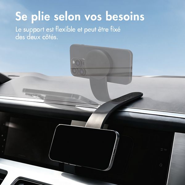 imoshion Support de téléphone flexible pour voiture - Magnétique - Tableau de bord/Écran - Noir