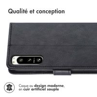 imoshion Étui de télephone portefeuille de luxe Sony Xperia 5 IV - Noir