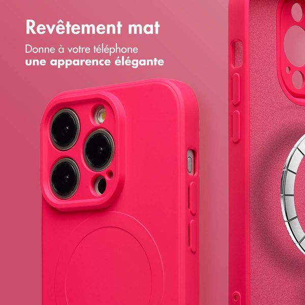 imoshion Coque Couleur avec MagSafe Apple iPhone 15 Pro - Neon Pink
