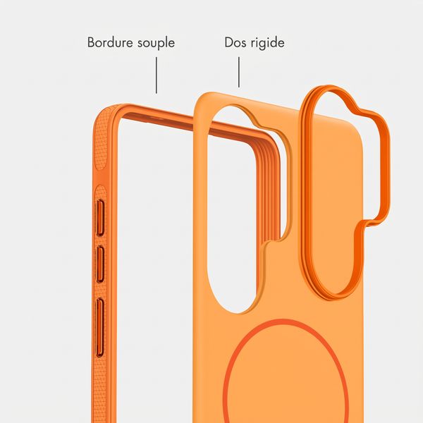 imoshion Coque arrière Color avec Thin MagSafe Ring Samsung Galaxy S26 Ultra - Orange