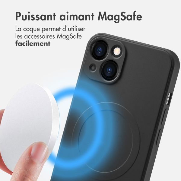 imoshion Coque Couleur avec MagSafe Apple iPhone 13 - Noir