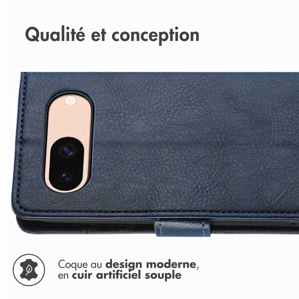 imoshion Étui de télephone portefeuille de luxe Google Pixel 8a - Bleu foncé